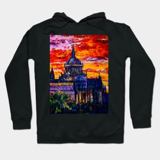 Madrid. Almudena Cathedral at sunset Hoodie